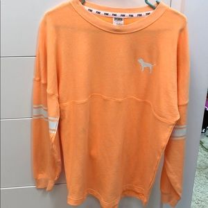 Orange pink oversized top